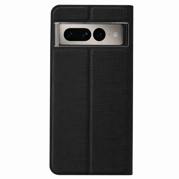 VILI DMX Series for Google Pixel 7 Pro 5G PU Leather Flip Cover Stand Magnetic Auto Closing Protective Case with Card Holder - Black