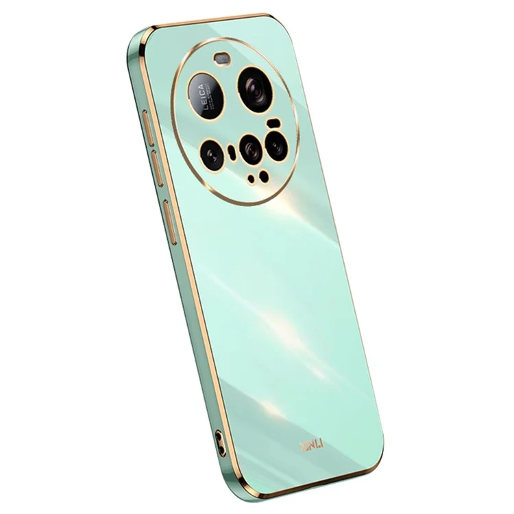 Capa XINLI para Xiaomi 15 Ultra - Capa de Telefone TPU com Moldura Eletroplastizada - Verde