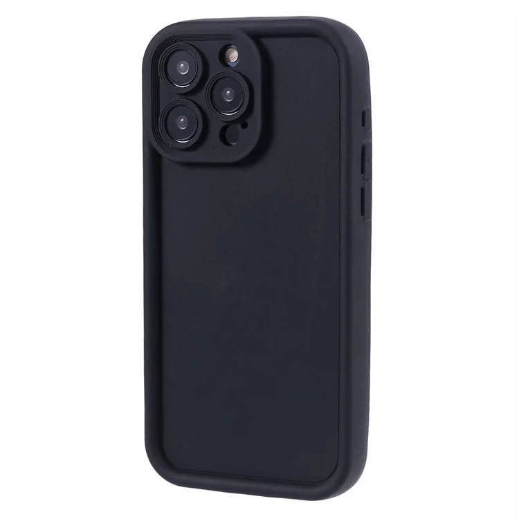 Acquisto all'ingrosso per custodia iPhone 14 Pro Max, design scanalato, cover per telefono in TPU antiscivolo - Nero