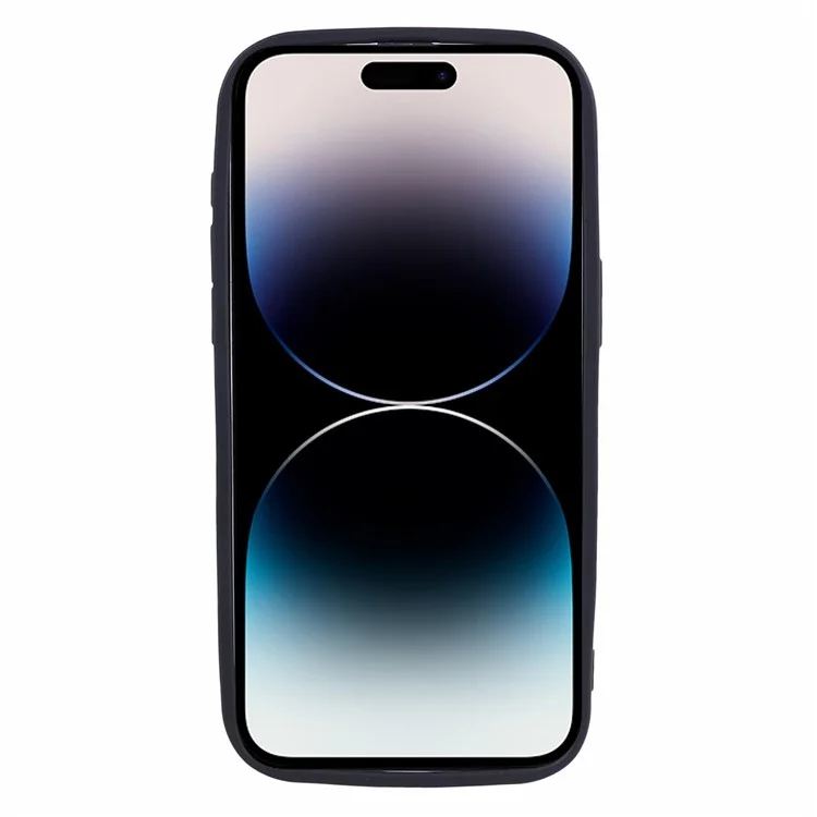 Acquisto all'ingrosso per custodia iPhone 14 Pro Max, design scanalato, cover per telefono in TPU antiscivolo - Nero