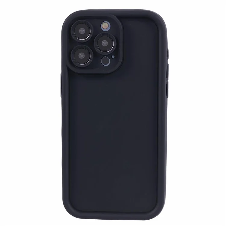 Acquisto all'ingrosso per custodia iPhone 14 Pro Max, design scanalato, cover per telefono in TPU antiscivolo - Nero