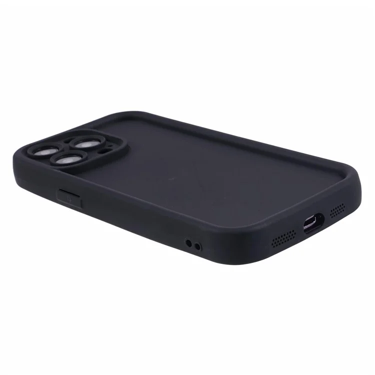 Acquisto all'ingrosso per custodia iPhone 14 Pro Max, design scanalato, cover per telefono in TPU antiscivolo - Nero