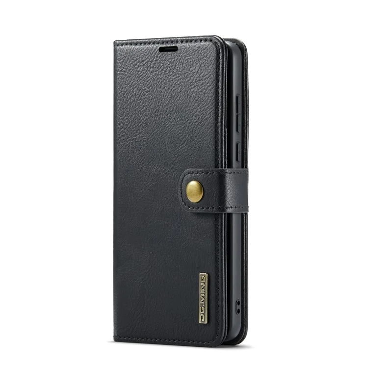 DG.MING per OnePlus 13 Cover Staccabile in Pelle Divisibile per Telefono - Nero
