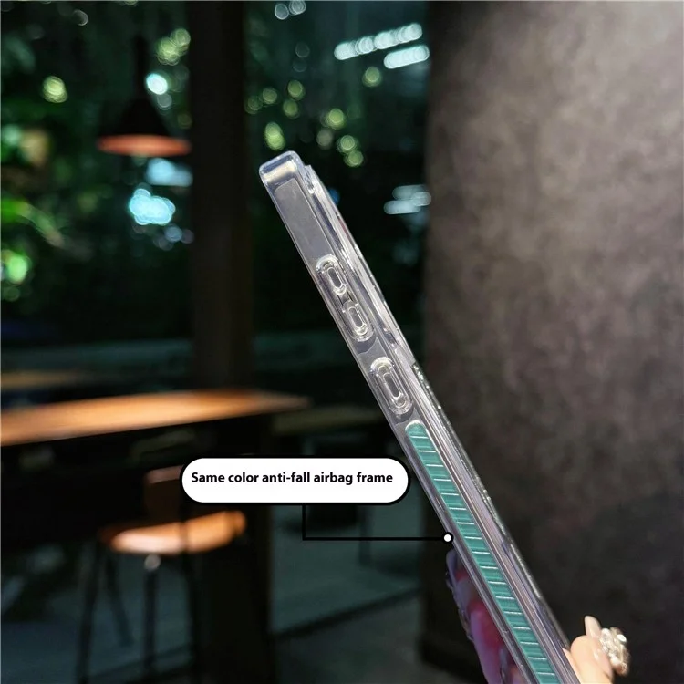 Funda para Samsung Galaxy S25 Ultra Compatible con MagSafe - Anillo Purpurina TPU + Carcasa Transparente de Acrílico con Protección Antigolpes - Plata