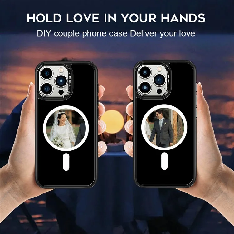 For iPhone 15 Pro E-Ink Phone Case Compatible with MagSafe NFC 6-Color TPU + PC Back Cover