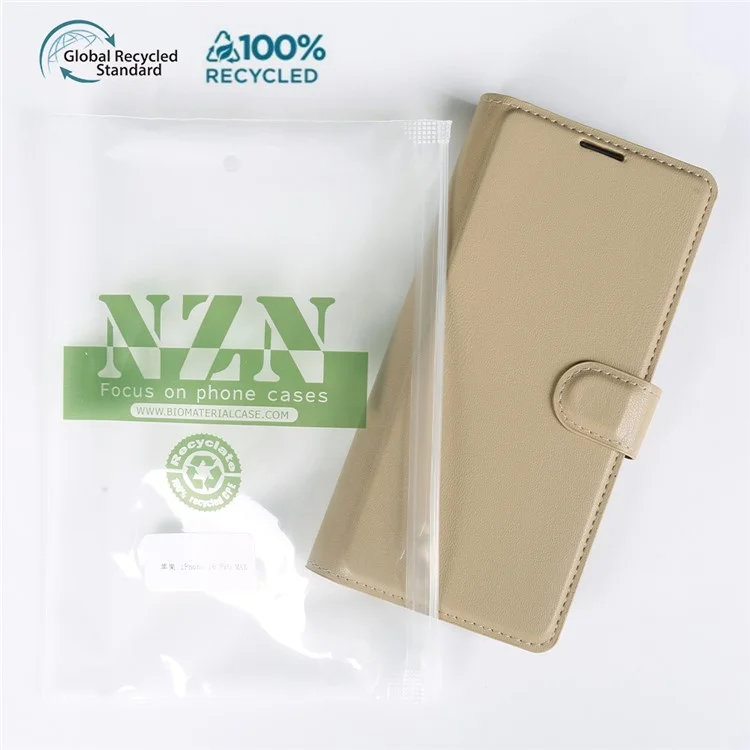 Чехол-подставка для Samsung Galaxy A15 5G / 4G из биологически разлагаемого экологически чистого RPET RPVB, тонкий чехол для телефона с отделением для карт - Хаки