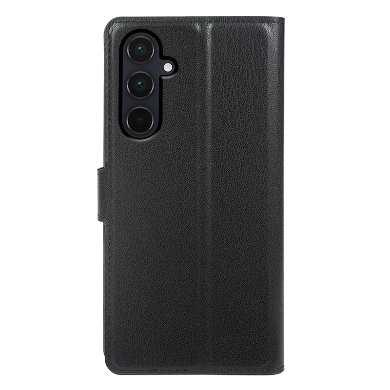 Per Samsung Galaxy A55 5G Cover con Supporto Ecologico in Materiale Riciclato RPET RPVB - Custodia Sottile per Smartphone con Portafoglio - Nero