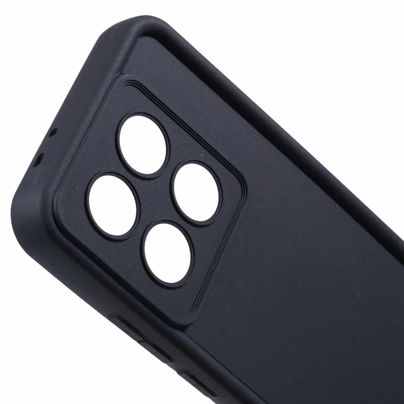 Bulk Purchasing For Xiaomi 14T Pro Case Grooved Design TPU Anti Slip Phone Cover - Black