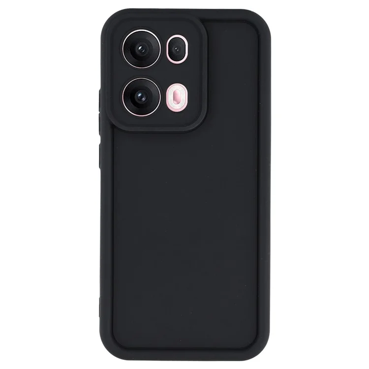 Оптовая покупка чехла для Oppo Reno13 Pro 5G с рифленым дизайном из ТПУ с противоскользящим покрытием - Черный