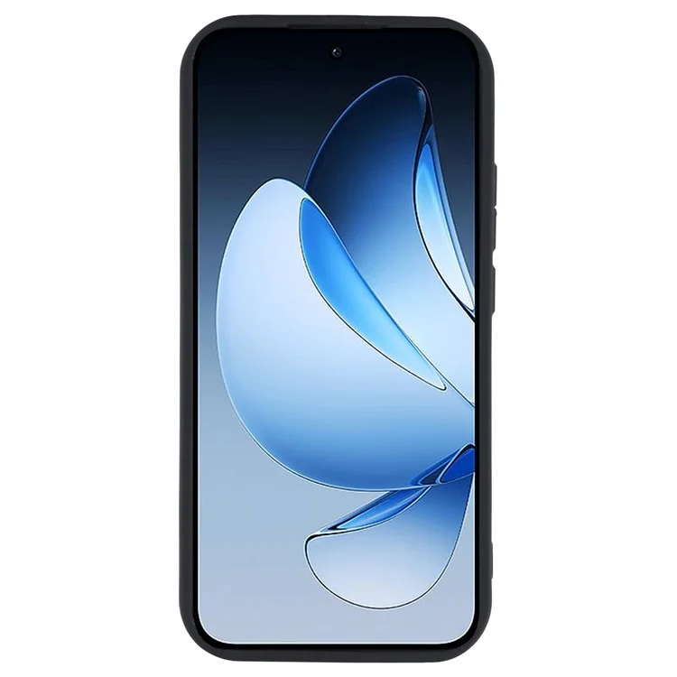 Оптовая покупка чехла для Oppo Reno13 Pro 5G с рифленым дизайном из ТПУ с противоскользящим покрытием - Черный