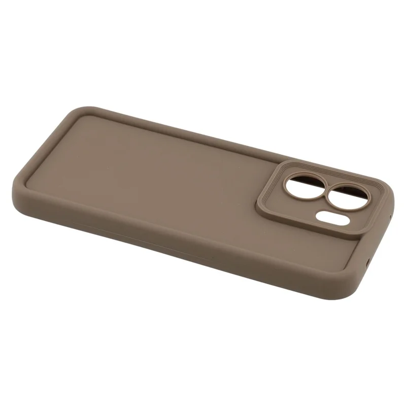 Bulk Purchasing For Oppo Reno13 F 5G / 4G Case Grooved Design TPU Anti Slip Phone Cover - Brown
