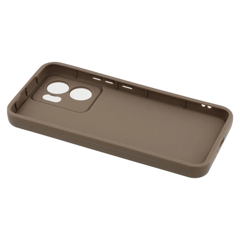 Bulk Purchasing For Oppo Reno13 F 5G / 4G Case Grooved Design TPU Anti Slip Phone Cover - Brown