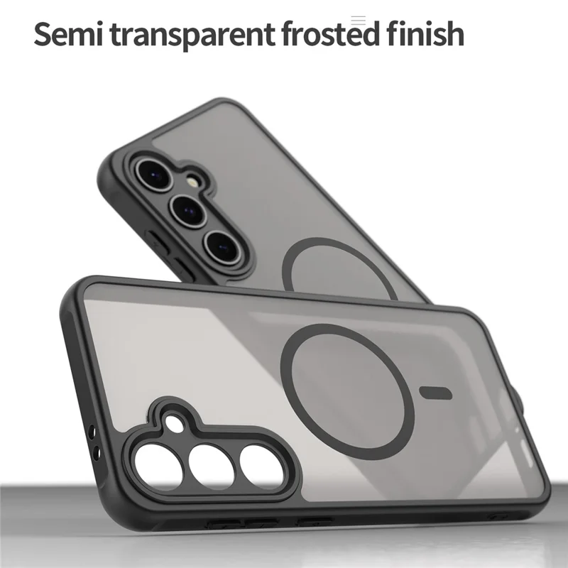 Bulk Purchasing For Samsung Galaxy S24 FE Magnetic Case Anti Drop PC + TPU Phone Cover - Black