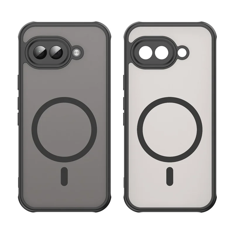 Bulk Purchasing For Google Pixel 9a Magnetic Case Anti Drop PC + TPU Phone Cover - Black