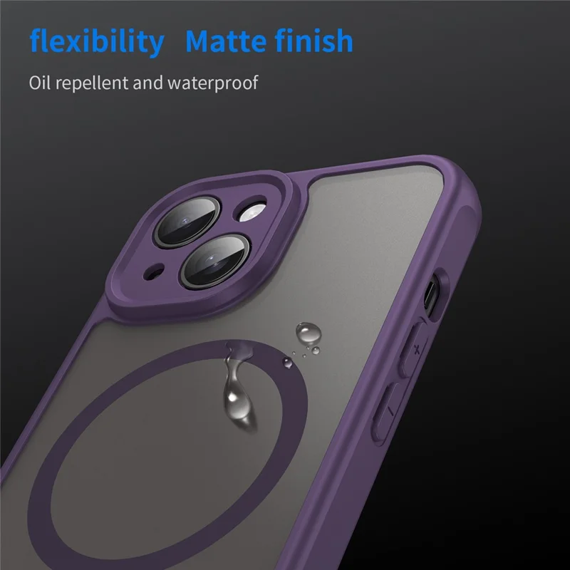 Acquisto all'ingrosso per Cover iPhone 15 Compatibile con MagSafe Antiurto PC + TPU - Viola