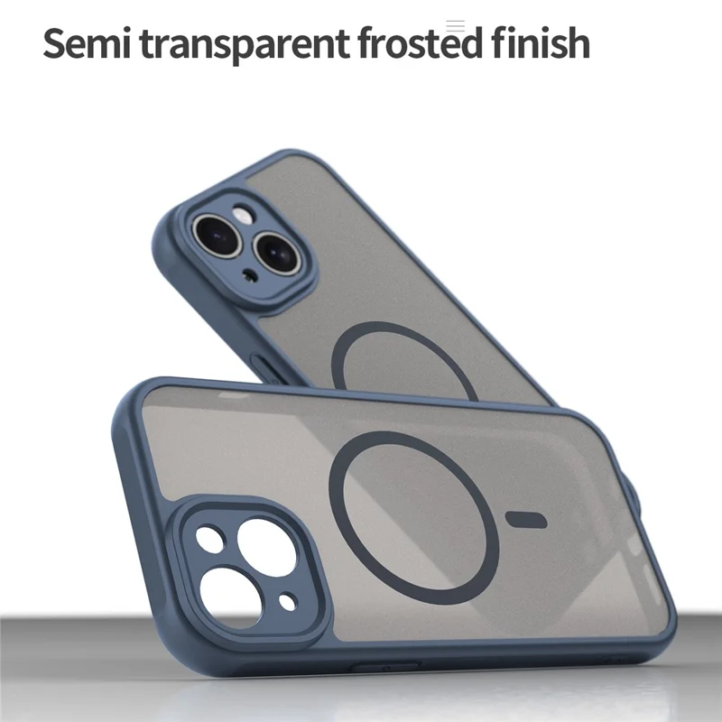 Bulk Purchasing For iPhone 15 Plus / 14 Plus Case Compatible with MagSafe Anti Drop PC + TPU Phone Cover - Blue