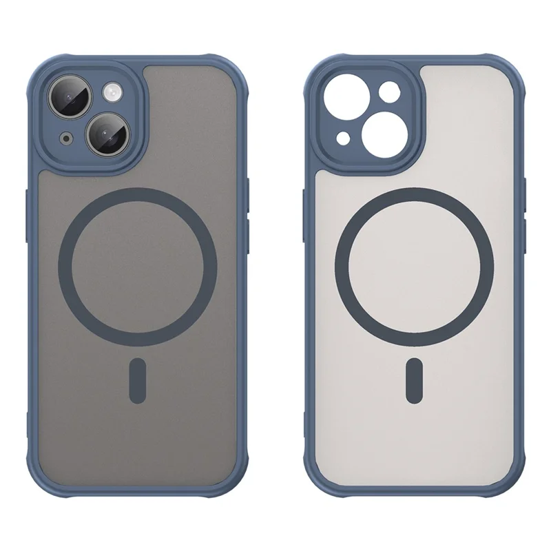 Bulk Purchasing For iPhone 15 Plus / 14 Plus Case Compatible with MagSafe Anti Drop PC + TPU Phone Cover - Blue