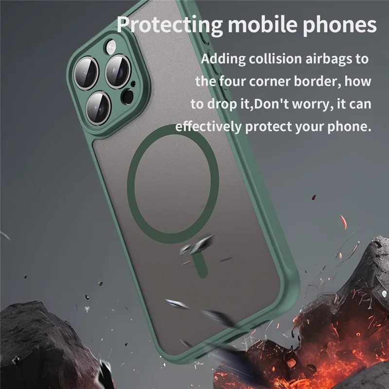 Bulk Purchasing For iPhone 14 Pro Case Compatible with MagSafe Anti Drop PC + TPU Phone Cover - Green