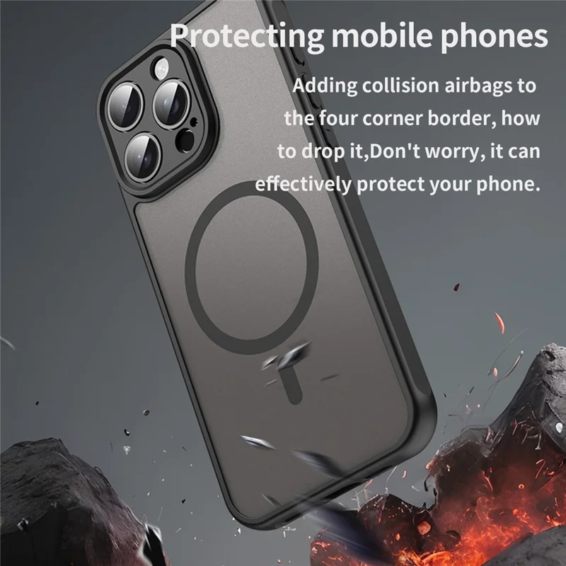 Bulk Purchasing For iPhone 14 Pro Max Case Compatible with MagSafe Anti Drop PC + TPU Phone Cover - Black