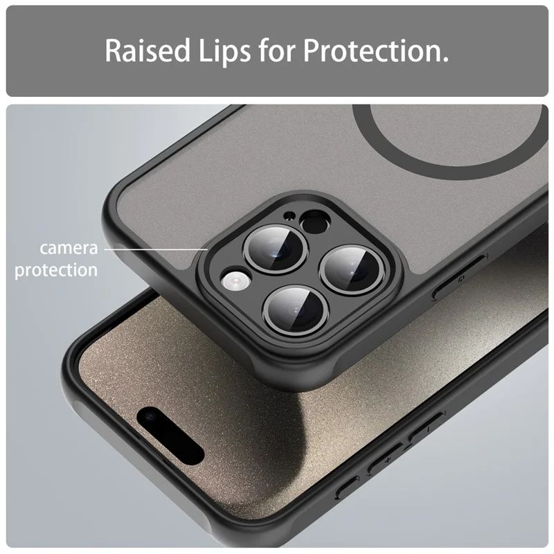 Bulk Purchasing For iPhone 14 Pro Max Case Compatible with MagSafe Anti Drop PC + TPU Phone Cover - Black