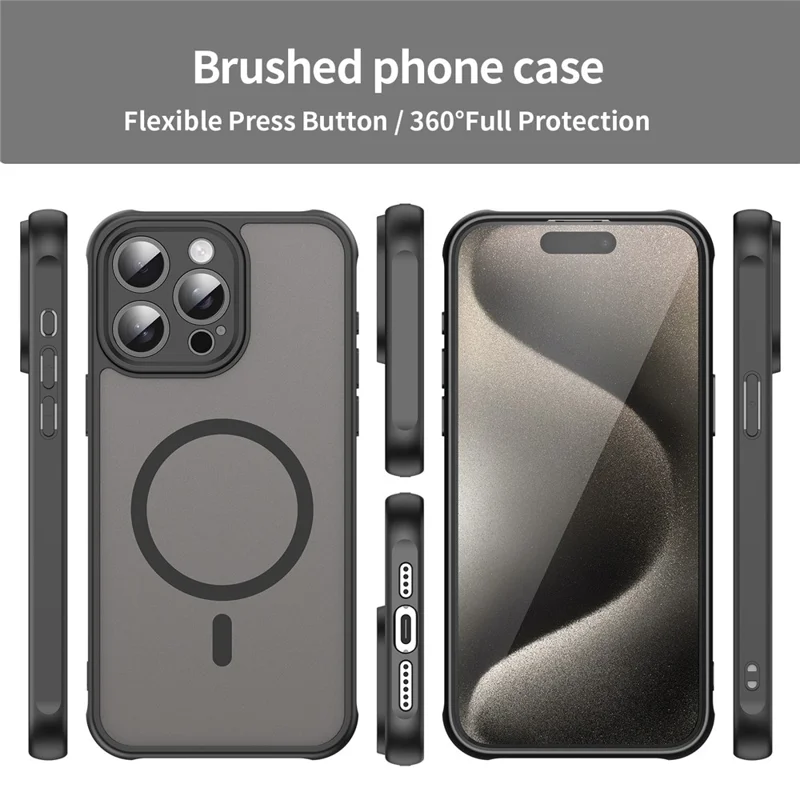Bulk Purchasing For iPhone 14 Pro Max Case Compatible with MagSafe Anti Drop PC + TPU Phone Cover - Black
