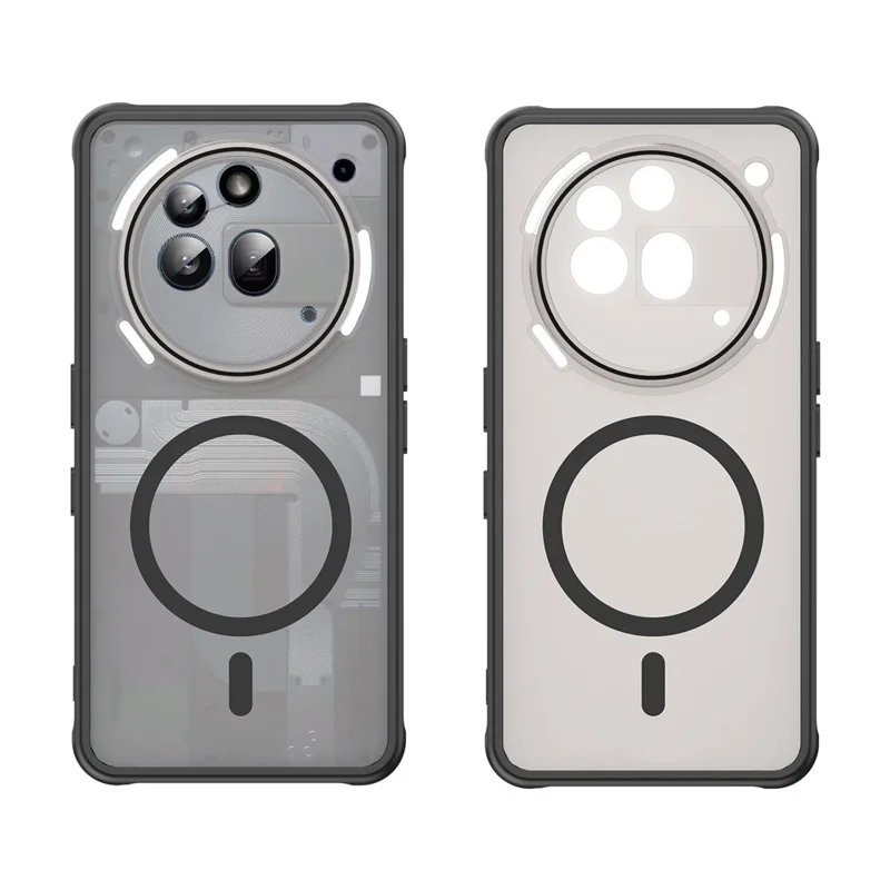 Compra em Atacado para Capa do Nothing Phone (3a) Pro Compatível com MagSafe Antiderrapante PC + TPU - Preto