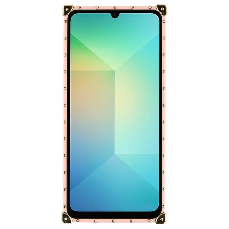 For Samsung Galaxy A06 4G / A06 5G Case Electroplated TPU + PC Phone Cover with Butterfly Kickstand - Pink