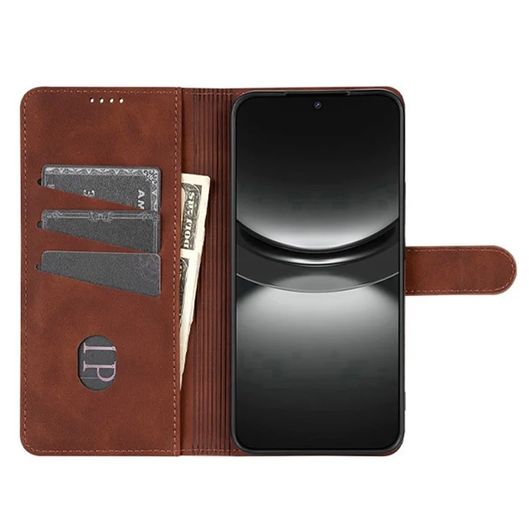 AZNS Per Honor Play 60 5G Cover in Pelle Portafoglio per Telefono - Marrone