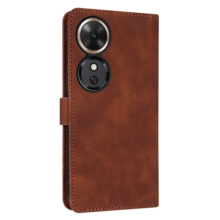 AZNS Per Honor Play 60 5G Cover in Pelle Portafoglio per Telefono - Marrone