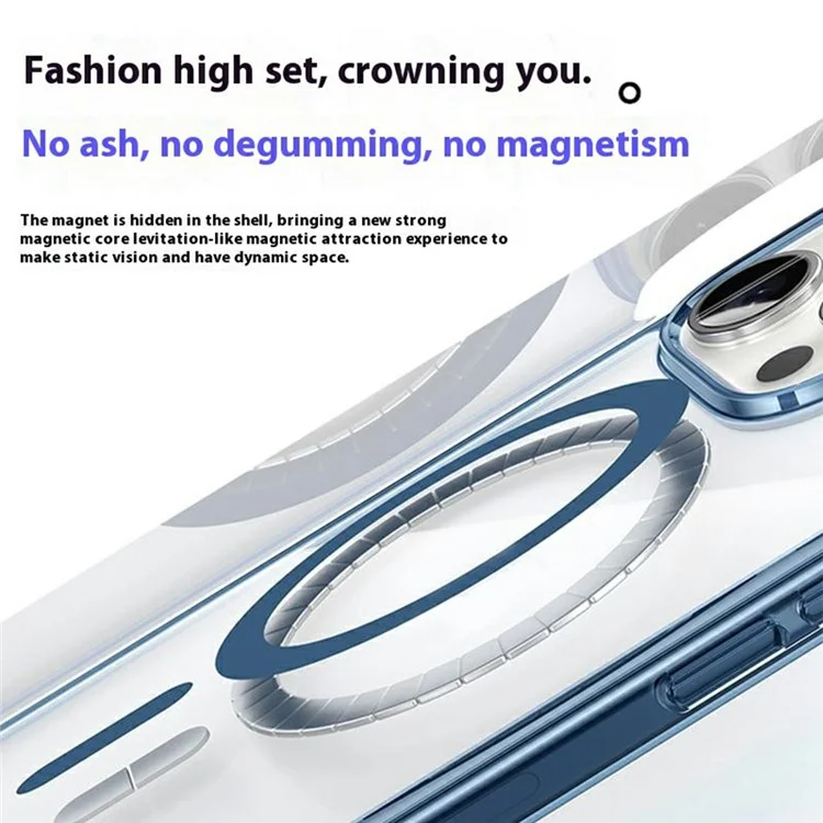 BENKS For iPhone 16 Pro Max Magnetic Case Compatible with MagSafe Shockproof TPU + PC Phone Back Cover - Dark Grey