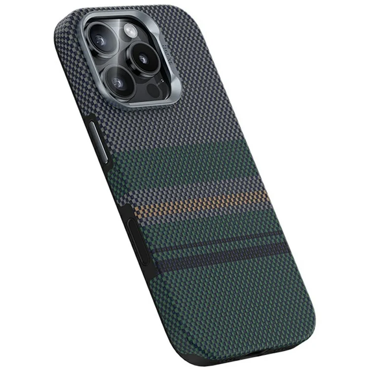 BENKS For iPhone 16 Pro Max Magnetic Case Kevlar Fiber Phone Back Cover Floating Weave Design - Aurora