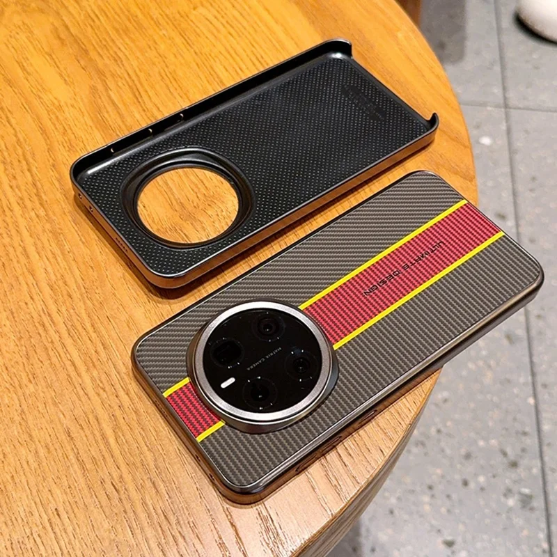 For Honor Magic7 5G Case Fiber Texture Leather + PC Phone Cover