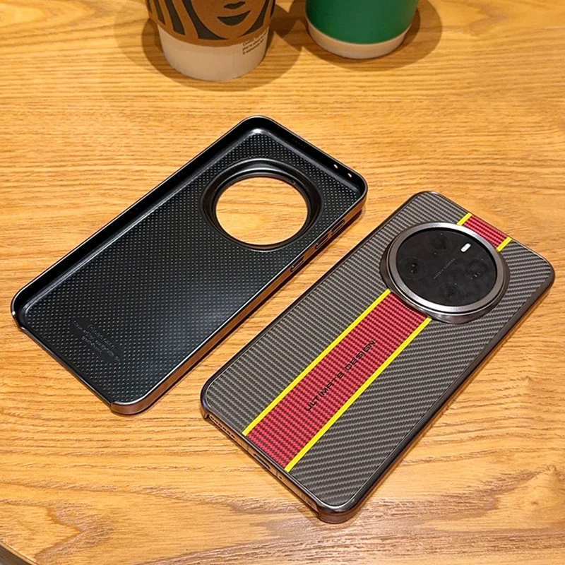 For Honor Magic7 5G Case Fiber Texture Leather + PC Phone Cover