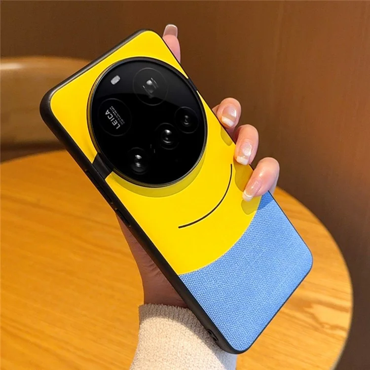 For Xiaomi 15 Ultra Case Big Eye Yellow Creative Design Leather + PC Phone Cover