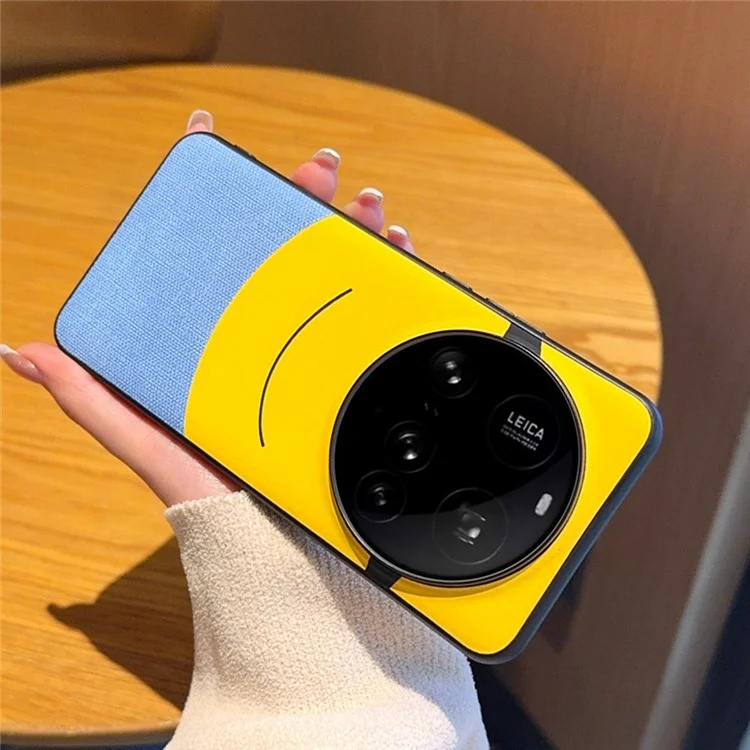 For Xiaomi 15 Ultra Case Big Eye Yellow Creative Design Leather + PC Phone Cover