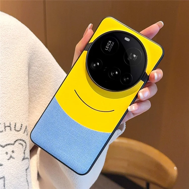 For Xiaomi 15 Ultra Case Big Eye Yellow Creative Design Leather + PC Phone Cover