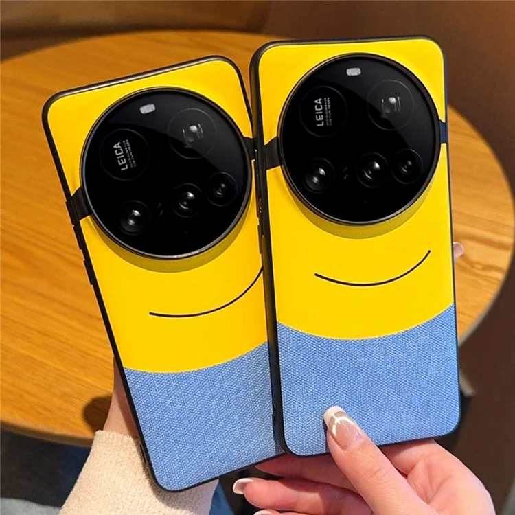 For Xiaomi 15 Ultra Case Big Eye Yellow Creative Design Leather + PC Phone Cover