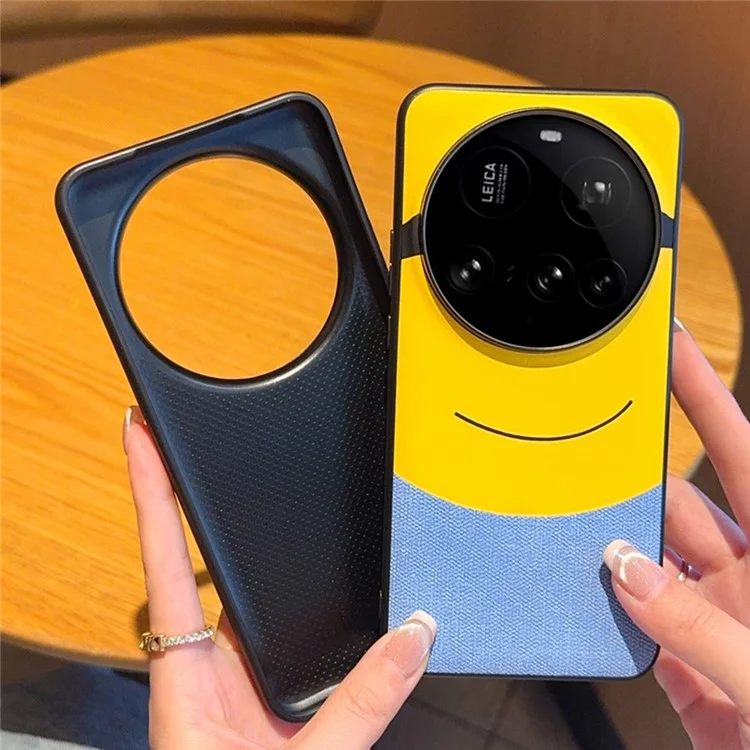 For Xiaomi 15 Ultra Case Big Eye Yellow Creative Design Leather + PC Phone Cover