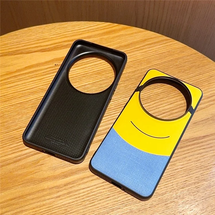 For Xiaomi 15 Ultra Case Big Eye Yellow Creative Design Leather + PC Phone Cover