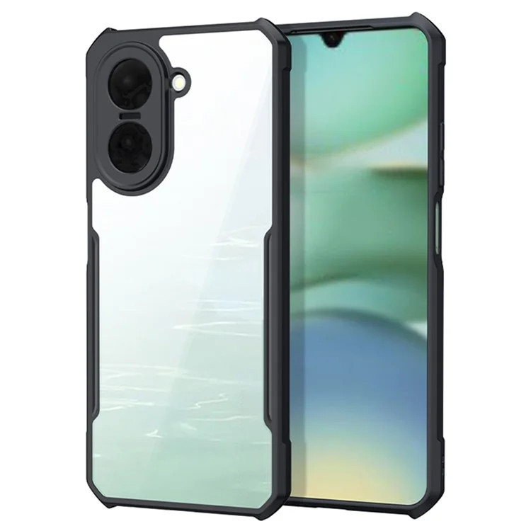 XUNDD für Xiaomi Redmi A5 4G (171,7 mm) / Poco C71 4G Hülle Stoßfest TPU + Acryl Transparente Rückseite Handyhülle