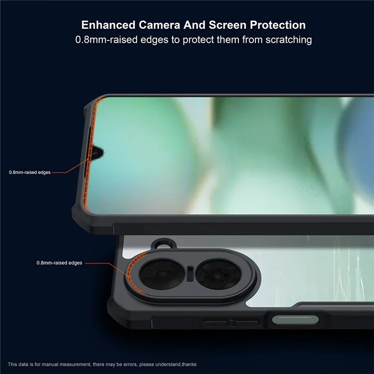 XUNDD für Xiaomi Redmi A5 4G (171,7 mm) / Poco C71 4G Hülle Stoßfest TPU + Acryl Transparente Rückseite Handyhülle