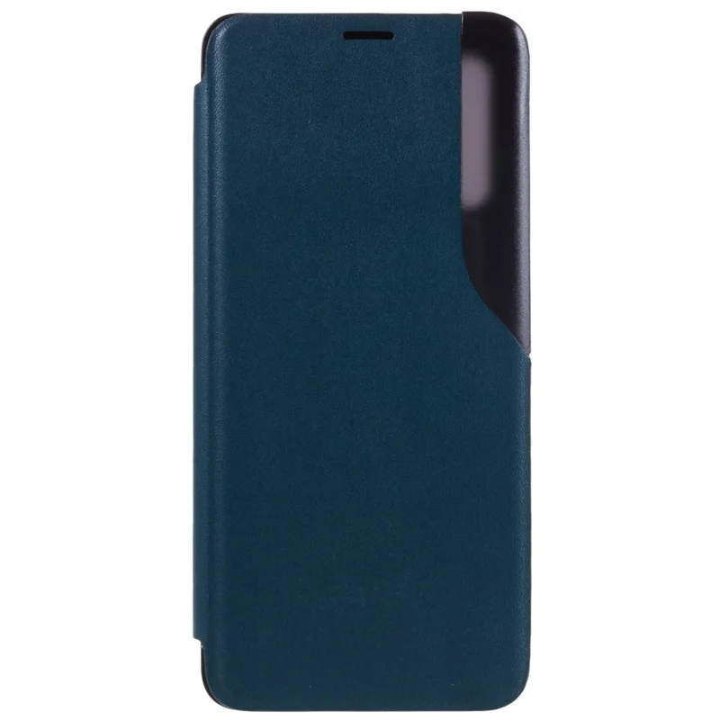 Étui pour Samsung Galaxy A32 4G (version UE) avec fenêtre de visualisation en cuir PU et support - Vert