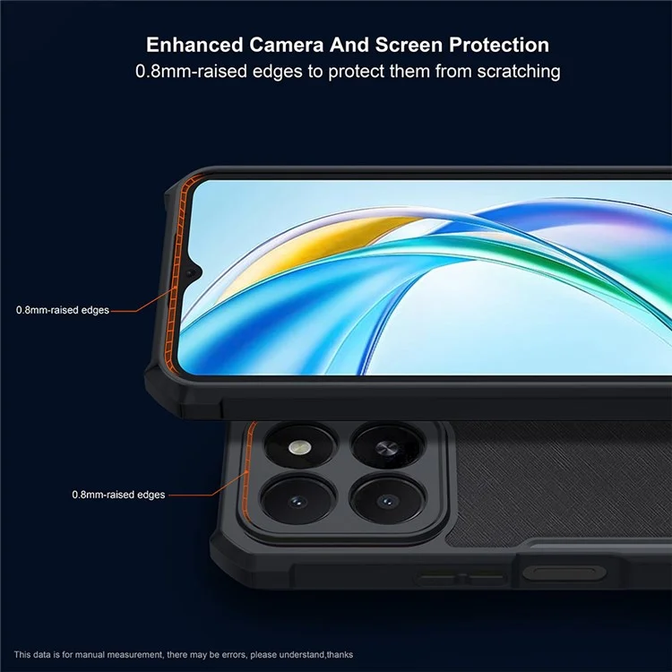 XUNDD für Honor X5b / X5b Plus Hülle Stoßfeste TPU + Acryl Transparente Rückseite Handyhülle