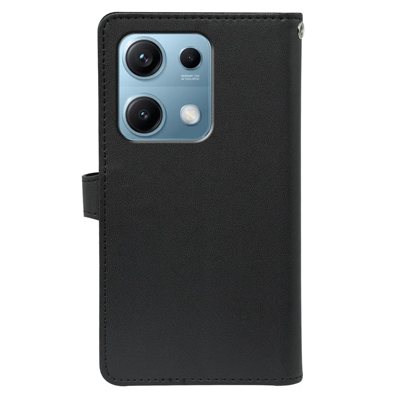 Cover per Xiaomi Redmi Note 14S 4G con 9 Slot per Carte in Pelle PU con Supporto - Nero