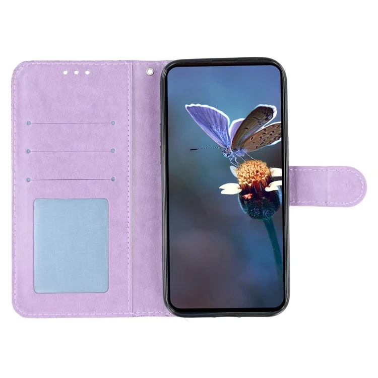 For Oppo Find X8 Pro 5G Case Lace Flowers PU Leather Flip Wallet Phone Cover - Purple