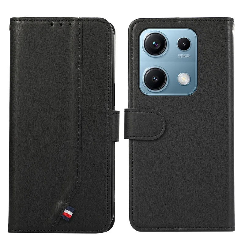 Capa para Xiaomi Redmi Note 14S 4G com Bloqueio RFID Flip Couro - Preto