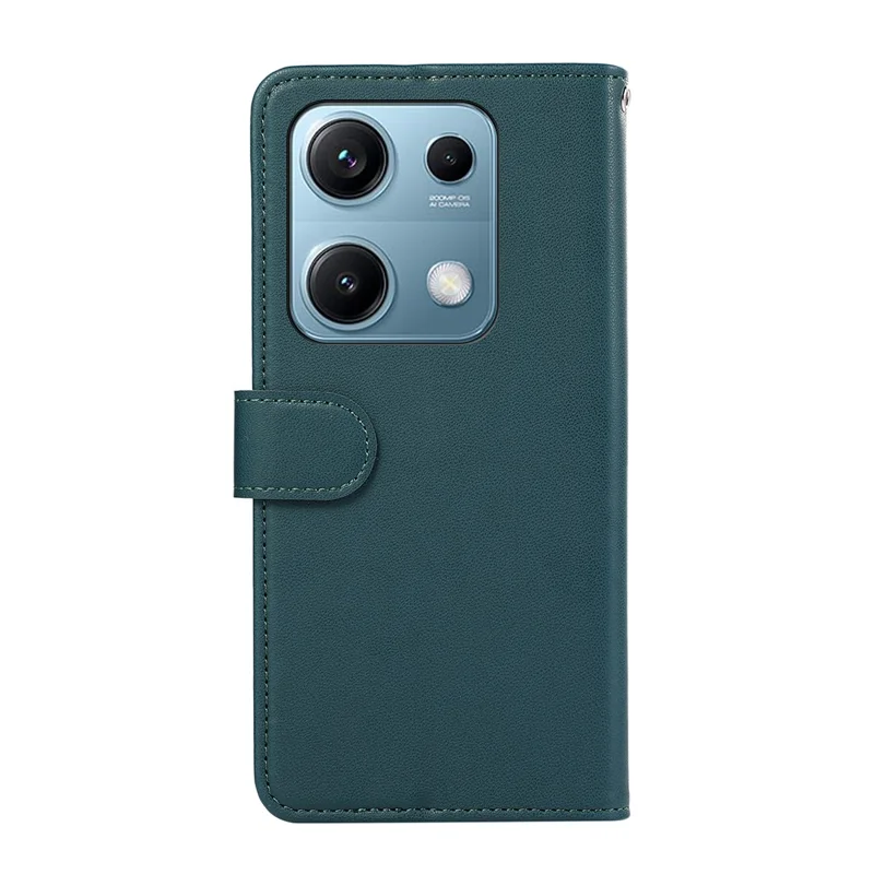 For Xiaomi Redmi Note 14S 4G Case RFID Blocking Flip Leather Phone Cover - Green