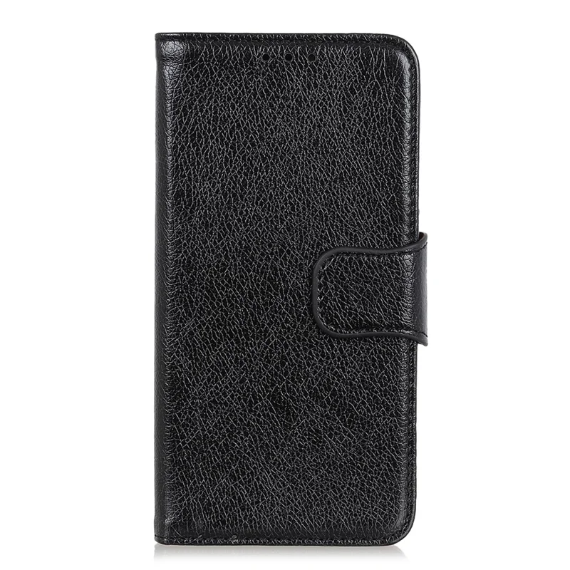 For Xiaomi Redmi Note 14S 4G Case Nappa Texture Split Leather Wallet Phone Cover - Black
