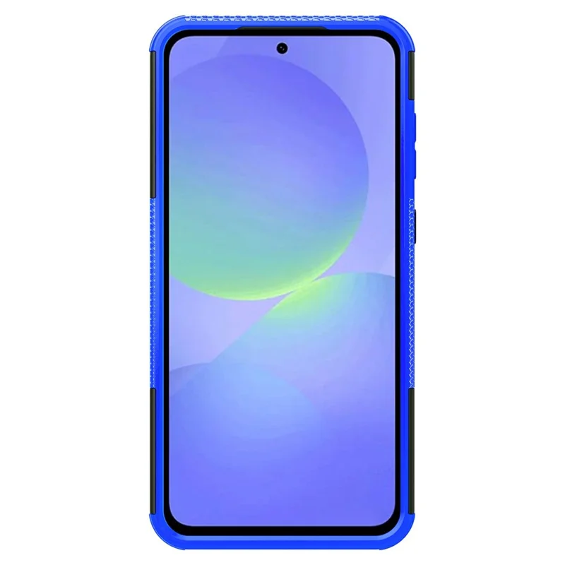 Bulk Purchasing For Samsung Galaxy A36 5G Case with Kickstand Tyre Pattern PC + TPU Phone Cover - Blue