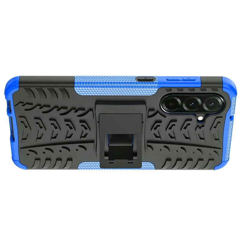 Bulk Purchasing For Samsung Galaxy A36 5G Case with Kickstand Tyre Pattern PC + TPU Phone Cover - Blue
